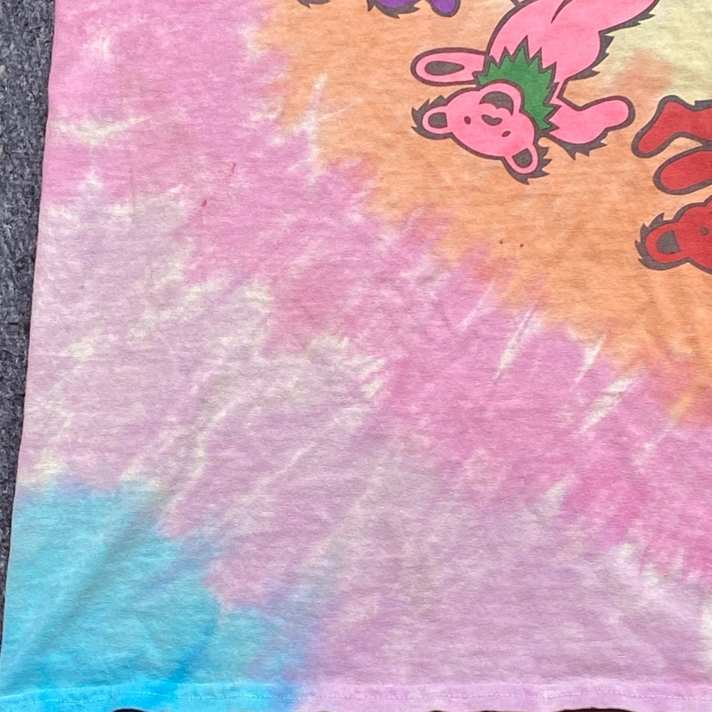 Liquid Blue Grateful Dead TShirt Sz XL Mens Multicolor Boho Dancing Bears Spiral - Picture 2 of 11